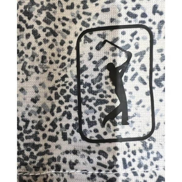 PGA Tour Golf Polo Men's Pro Series Athletic Fit Blue Gray White ~ Small - Picture 5 of 6